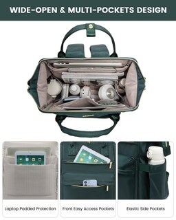 Foto 2 | Foto 2 | Mochila para Laptop Lovevook 17 Pulgadas Verde - Venta Internacional