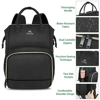 Foto 5 | Foto 5 | Mochila de Almuerzo Matein con Aislamiento y Puerto Usb Para Portátil de 15.6 Pulgadas - Venta Internacional