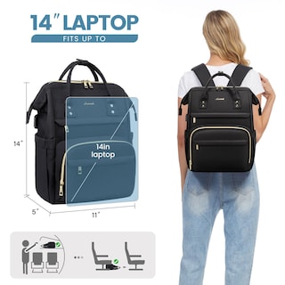 Foto 6 | Foto 6 | Mochila para Laptop Lovevook 14 Pulgadas - Venta Internacional