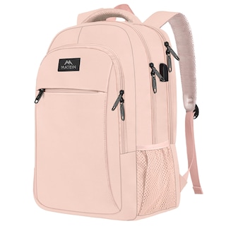 Foto 1 | Foto 1 | Mochila Matein para Laptop de 15.6 Pulgadas con Puerto USB Rosa - Venta Internacional