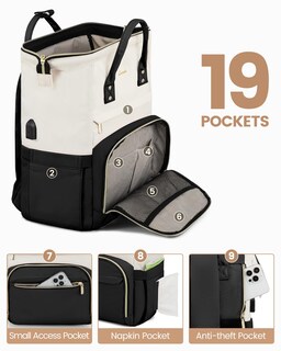 Foto 3 | Foto 3 | Mochila Lovevook Beige para Laptop de 15.6\"-Venta Internacional
