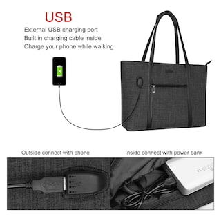 Foto 2 | Foto 2 | Bolsa para Portátil Mosiso con Puerto Usb - Venta Internacional