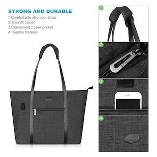 Foto 3 | Foto 3 | Bolsa para Portátil Mosiso con Puerto Usb - Venta Internacional