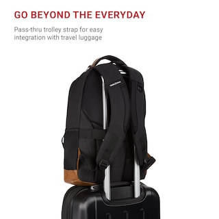 Foto 4 | Foto 4 | Mochila Para Portátil Swissgear Cecil 5505 Negra De Lona Y Marrón De 18 Pulgadas - Venta Internacional.