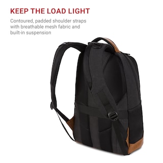 Foto 5 | Foto 5 | Mochila Para Portátil Swissgear Cecil 5505 Negra De Lona Y Marrón De 18 Pulgadas - Venta Internacional.