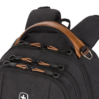 Foto 7 | Foto 7 | Mochila Para Portátil Swissgear Cecil 5505 Negra De Lona Y Marrón De 18 Pulgadas - Venta Internacional.