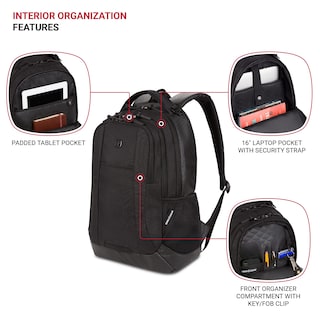 Foto 4 | Foto 4 | Mochila Para Portátil Swissgear Cecil 5505 Black Hex 16 - Venta Internacional.