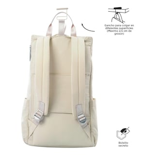 Foto 3 | Foto 3 | Totto Mochila Grande Porta Laptop 17 Con Bolsillo Secreto | Escuela - Oficina - Viaje | 17.76 L Amba