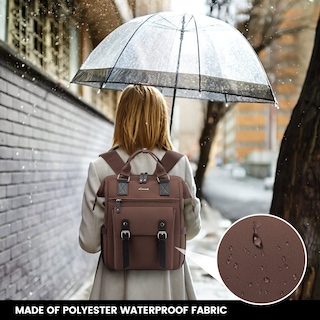 Foto 5 | Foto 5 | Mochila Para Portátil Lovevook Para Mujer Trabajo Y Viajes De 15.6 Pulgadas Color Café - Venta Internacional.