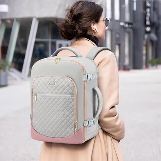 Foto 7 | Foto 7 | Mochila De Viaje Lovevook Para Mujer Portátil De 17 3'' Gris-rosa - Venta Internacional.