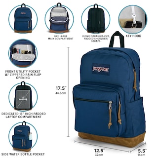 Foto 3 | Foto 3 | Mochila Jansport Right Pack Durable Daypack 15 Para Portátil Color Verde - Venta Internacional.