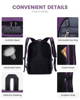 Foto 6 | Foto 6 | Mochila Lovevook Para Portátil De Viaje Impermeable Antirrobo 45 L - Venta Internacional.