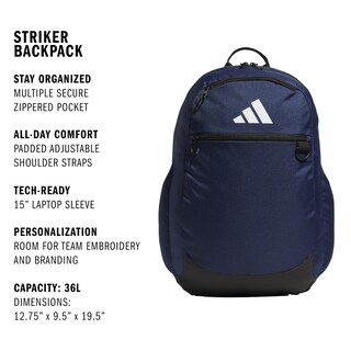 Foto 2 | Foto 2 | Mochila Adidas Striker Team Sports Para Fútbol 36l Azul Marino - Venta Internacional.