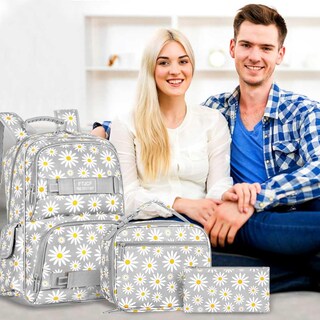 Foto 2 | Foto 2 | Mochila Agsdon Daisy Girls Para Portátil De 17 Pulgadas Con Fiambrera Color Gris - Venta Internacional.