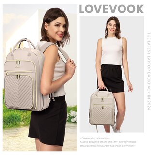 Foto 7 | Foto 7 | Mochila Para Portátil Lovevook Resistente Al Agua Para Mujer De 15.6 Pulgadas - Venta Internacional.