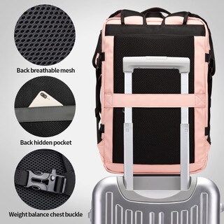 Foto 6 | Foto 6 | Mochila De Viaje Bange 35l Para Mujer Con Puerto De Carga Usb - Venta Internacional.
