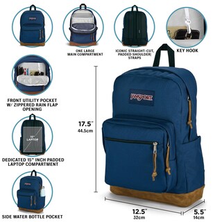 Foto 3 | Foto 3 | Mochila Jansport Right Pack Duradera Con Funda Para Portátil De 15 Pulgadas - Venta Internacional.
