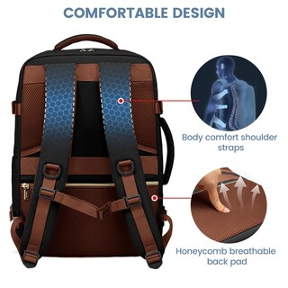 Foto 4 | Foto 4 | Mochila De Viaje Lovevook De 40 Litros Para Mujer Con Compartimento Para Portátil De 17 Pulgadas - Venta Internacional.