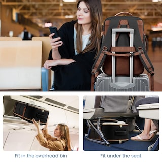 Foto 7 | Foto 7 | Mochila De Viaje Lovevook De 40 Litros Para Mujer Con Compartimento Para Portátil De 17 Pulgadas - Venta Internacional.