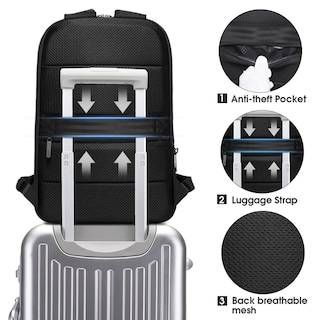 Foto 5 | Foto 5 | Mochila Para Portátil Bange Slim Fit De 15 6 Pulgadas Con Compartimentos Para Ipad - Venta Internacional.