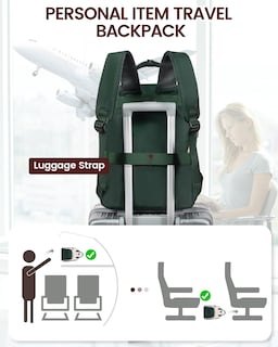 Foto 6 | Foto 6 | Mochila Lovevook Para Portátil De Mujer De 18 Pulgadas Impermeable Color Beige - Venta Internacional.