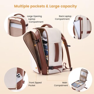 Foto 4 | Foto 4 | Mochila De Viaje Lovevook 40l Para Mujer Con 3 Cubos De Embalaje - Venta Internacional.