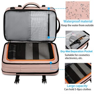 Foto 3 | Foto 3 | Mochila Bange 45l Para Mujer  Portátil De 17 3 Pulgadas Para Viajes De Fin De Semana - Venta Internacional.