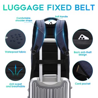 Foto 7 | Foto 7 | Mochila Bange Para Hombre Y Mujer  Portátil De 15 6 Pulgadas  Resistente Al Agua - Venta Internacional.