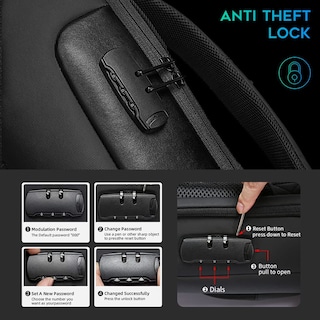 Foto 2 | Foto 2 | Mochila Antirrobo Bange Con Puerto De Carga Usb Para Portátil De 15 6 Pulgadas - Venta Internacional.