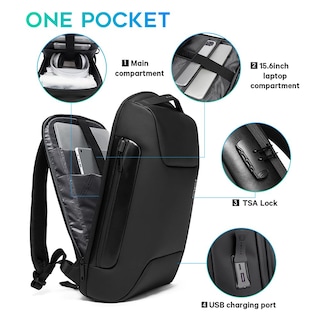 Foto 3 | Foto 3 | Mochila Antirrobo Bange Con Puerto De Carga Usb Para Portátil De 15 6 Pulgadas - Venta Internacional.