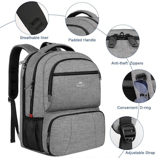 Foto 5 | Foto 5 | Mochila De Almuerzo Matein Con Aislamiento Térmico De 17 Pulgadas Con Puerto Usb - Venta Internacional.