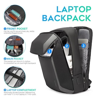 Foto 2 | Foto 2 | Mochila Para Portátil Bange Smart Business A Prueba De Agua De 15 6 A 17 3 Pulgadas - Venta Internacional.