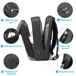 Foto 3 | Foto 3 | Mochila Para Portátil Bange Smart Business A Prueba De Agua De 15 6 A 17 3 Pulgadas - Venta Internacional.