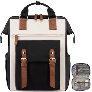 Foto 1 | Foto 1 | Mochila Para Portátil Lovevook Para Mujer De 17 Pulgadas Negro Y Marrón - Venta Internacional.