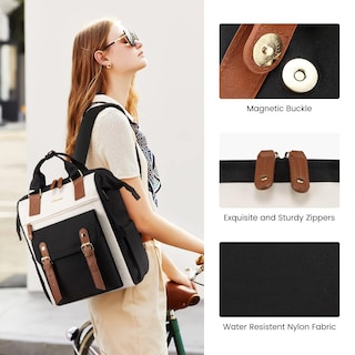Foto 2 | Foto 2 | Mochila Para Portátil Lovevook Para Mujer De 17 Pulgadas Negro Y Marrón - Venta Internacional.
