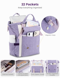 Foto 2 | Foto 2 | Mochila Lovevook Para Portátil De Mujer De 17 Pulgadas Con Bolsillos Y Correa - Venta Internacional.