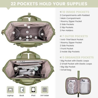 Foto 3 | Foto 3 | Mochila Para Portátil Lovevook Para Mujer De 15.6 Pulgadas Resistente Al Agua - Venta Internacional.