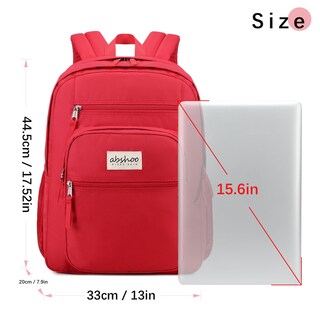 Foto 6 | Foto 6 | Mochila Abshoo Big Student 32l Para Viajes Universitarios (roja) - Venta Internacional.