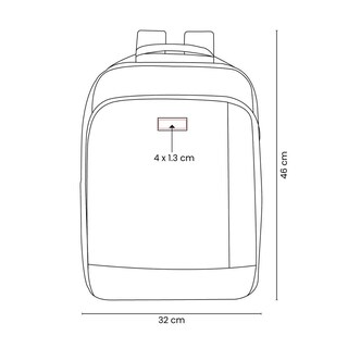 Foto 2 | Foto 2 | Mochila Corporativa Con Puerto Usb Y Placa Metálica-nuchter