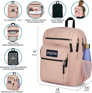 Foto 2 | Foto 2 | Mochila Jansport Grande Para Portátil Con 2 Compartimentos Y Funda De 15 Pulgadas - Venta Internacional.