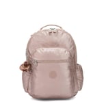 Mochila Kipling Seoul Go Large Metallic Para Portátil De 15 Pulgadas - Venta Internacional.