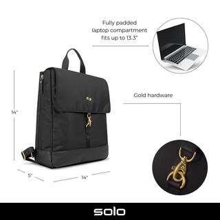 Foto 2 | Foto 2 | Backpack Tote Híbrido Austin para Laptop 13.3'' Solo NY color Negro