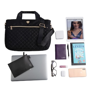 Foto 4 | Foto 4 | Bolsa Tote para Laptop LuckyLy Jessy color Negro hasta 15.6 Pulgadas de Mujer