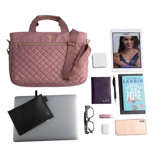 Foto 4 | Foto 4 | Bolsa Tote para Laptop LuckyLy Jessy color Rosa hasta 15.6 Pulgadas de Mujer