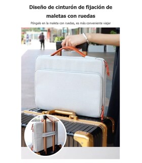 Foto 3 | Foto 3 | Bolsa Protectora Impermeable Para Laptop De 15.6 Pulgadas Gris