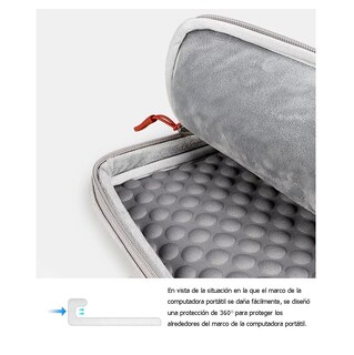 Foto 5 | Foto 5 | Bolsa Protectora Impermeable Para Laptop De 15.6 Pulgadas Gris