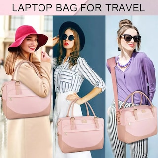 Foto 3 | Foto 3 | Maletín Bolsa Para Laptop Dama Eo Safe Imports Esi-15729 Rosa