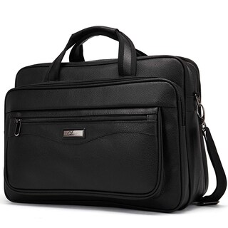 Foto 1 | Foto 1 | Maletín Cluci De Piel Para Hombre Con Portátil De 15,6 Pulgadas, Color Negro - Venta Internacional.