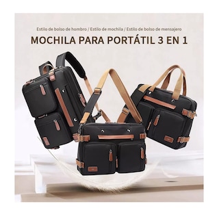 Foto 2 | Foto 2 | Maletín Bolso Mensajero 3 En 1 Para Laptop Eo Safe Imports Esi-12476-1 Multicolor