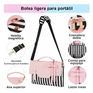 Foto 2 | Foto 2 | Maletín Para Laptop Para Mujer Eo Safe Imports Esi-11520-1 Multicolor